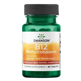 Swanson B12 (metilkobalamin) 2500 mcg / 60 rágótabletta