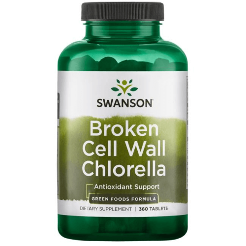 Swanson Chlorella alga (törött sejtfalú) 500 mg / 360 db tabletta