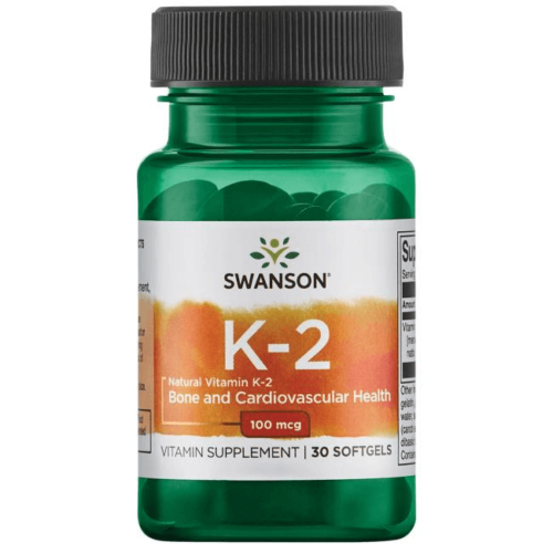 Swanson K2 vitamin (Menakinon-7) 100 mcg / 30 db lágyzselatin kapszula